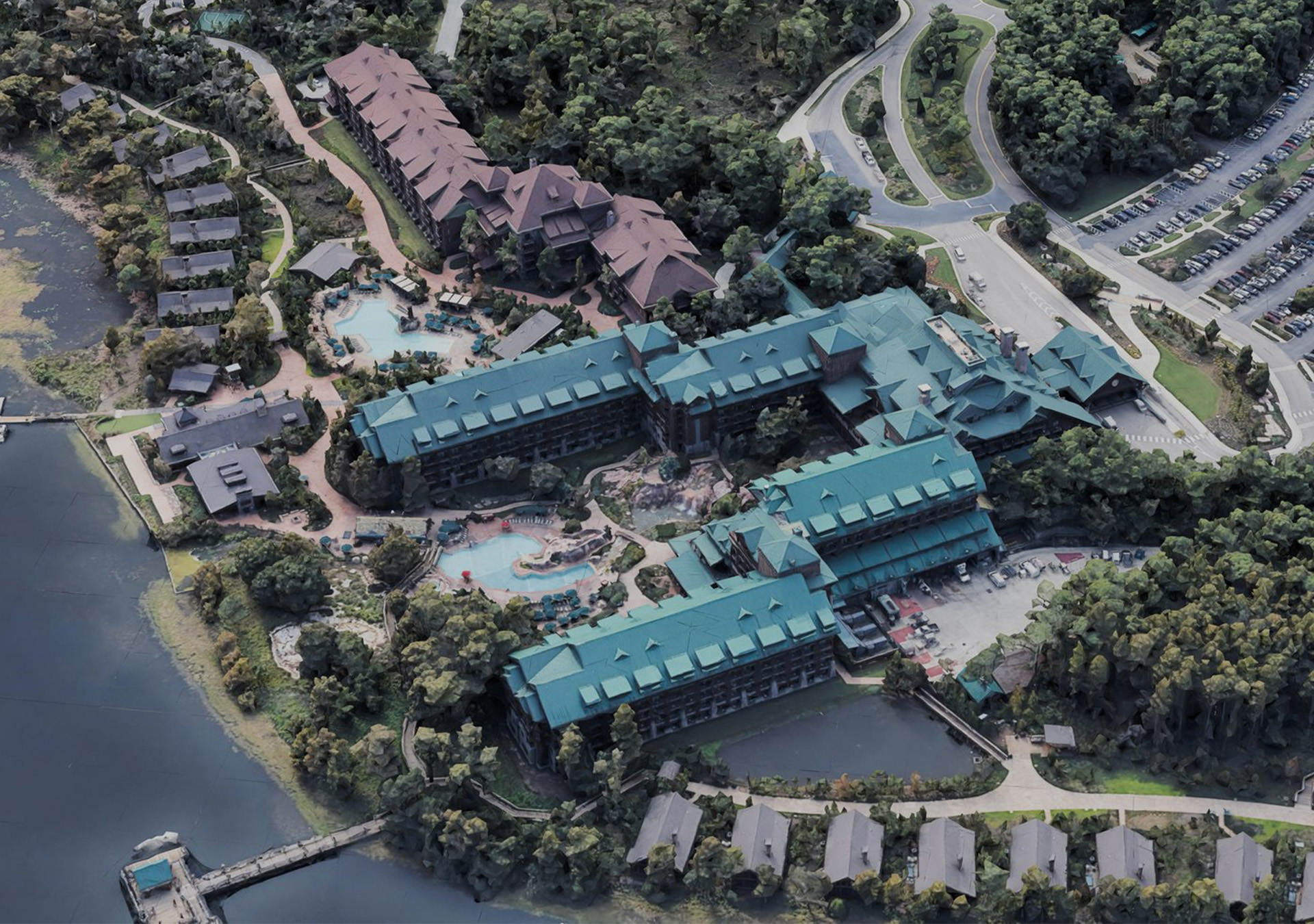 Resort aerial view